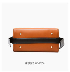 Popular Women's Handbag <b>Bags</b> New Trendy Fashion Contrast Color Messenger <b>Bag</b> Versatile Portable <b>Shoulder</b> <b>Bag</b> - Product Image 6