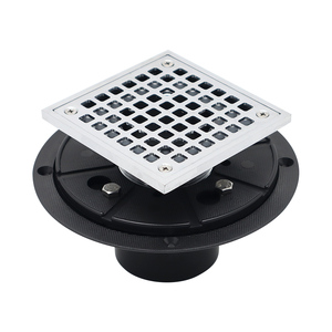 Grille de drainage de sol à base ABS personnalisée avec grille amovible en laiton Drains de sol anti-odeur d'intérieur <span class=keywords><strong>pour</strong></span> drain de <span class=keywords><strong>douche</strong></span> de salle de bain - Product Image 1