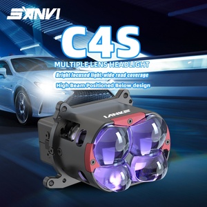 SANVI Nouveau système d'éclairage automobile LED C4S 3 pouces 6000K, faisceau haut et bas, meilleur prix, phares LED - Product Image 1