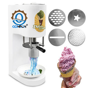 QDMECH Cheap Price.Electric <strong>Ice</strong> <strong>Cream</strong> <strong>Machine</strong> Adjustable <strong>Spaghetti</strong> <strong>Ice</strong> <strong>Cream</strong> Machinewith Professional Service - Product Image 1