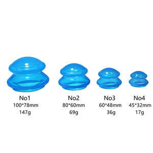 Usage domestique professionnel ventouses thérapie masseur ensemble 100mm-45mm aspiration sous vide Silicone multicolore corps <span class=keywords><strong>visage</strong></span> Massage dos - Product Image 2