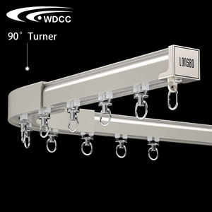Ceiling Curtain Curved Curtain Rail Ceiling Track Silent Curtain Railing Track for Window Curved - Product Image 6