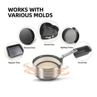Moule à gâteau en silicone monobloc personnalisé en usine, réutilisable, antiadhésif, écologique, de qualité alimentaire, pour cuisson, vente en gros