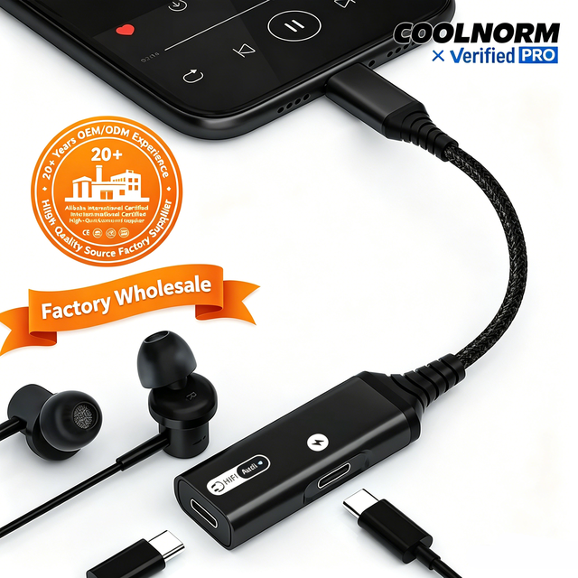 Charging Cable Adapter for Type-C 3.5mm Adapter for Gaming Live Streaming Charging Type C to 3.5mm Jack Audio Converter