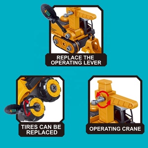 Vente <span class=keywords><strong>en</strong></span> gros, bricolage, véhicule d'ingénierie, scène, jouet pour enfants, camion de construction, grue d'exploitation, voiture d'ingénierie à tige pour enfants - Product Image 4
