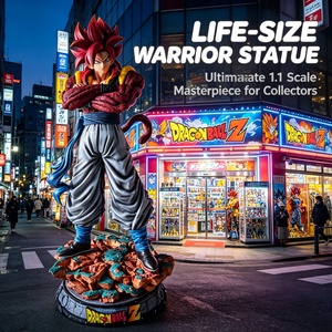 <span class=keywords><strong>Dragon</strong></span> <span class=keywords><strong>Ball</strong></span> <span class=keywords><strong>GT</strong></span> <span class=keywords><strong>Super</strong></span> Saiyan 4 Gogeta Sculpture en résine grandeur nature de personnage d'anime, échelle 1:1, réaliste, peinte à la main, pour intérieur - Product Image 1