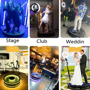 บูธถ่ายภาพ 360 องศา แพลตฟอร์มหมุนถ่ายภาพพาโนรามา 360 องศา แท่นเต้นรำ ฉากเวที กระจกเงาเวทมนตร์ 3 มิติ โคมไฟกระจกเงา - Product Image 3