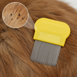 Mejor Peine para Pulgas para Adultos y Niños con Dientes de Acero Inoxidable y Mango de Plástico para Uso Doméstico, Elimina Liendres y Residuos, Peine para Piojos - Product Image 2