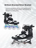 Patins à roulettes de sport d'extérieur à 4 roues en fibre de carbone pour adultes Luo Shen avec freins YQ-S9 165 mm de largeur Emballage et logo personnalisés