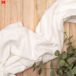 Faible quantité minimale de commande personnalisation 100% Mousseline de coton <span class=keywords><strong>Double</strong></span> <span class=keywords><strong>Gaze</strong></span> De Coton <span class=keywords><strong>Double</strong></span> Crêpe Tissu - Product Image 5
