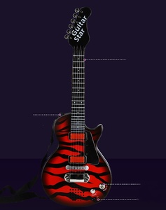 Wholesale Kids Musical Instruments Electric Guitar Toy Set with <b>Stand</b> <b>Microphone</b> Musical Instrument Toy for Children - Product Image 6