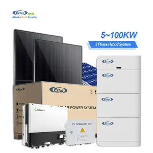 Eitai新设计混合电网供应商Growatt逆变器10Kw 20Kw 30Kw家用三相太阳能存储系统