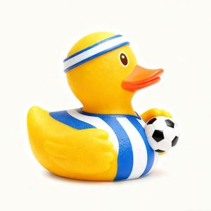 Promo Toy Customized Cute Pvc Football Duck Plastic Mini <b>Action</b> <b>Figures</b> Vinyl Anime <b>Figure</b> Toys Craft - Product Image 2