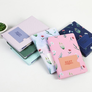 Agenda personnalisé pour filles 2027, agenda quotidien mignon et élégant, carnet de poche rose A5, agenda annuel de 365 jours en espagnol et en anglais - Product Image 2