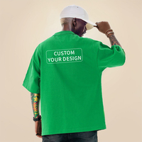 T-shirt Homme OEM 220g 240g 100% Coton Uni Oversize Personnalisable avec Impression de Logo Taille Plus