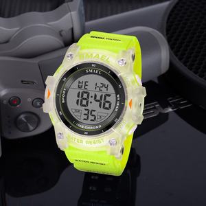 Montre numérique sportive SMAEL 8123 Chrono en plastique, étanche, lumineuse, bracelet TPU, boîtier ABS, cadran sportif coloré - Product Image 1