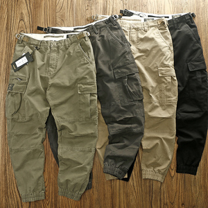 2020 nuova moda 100% pantaloni da trekking in cotone saia verde militare pantaloni da Jogger pantaloni sportivi Cargo pantaloni alla moda - Product Image 6