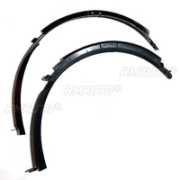 Pour Corvette C7 2014-2019, 2 pièces, garnitures de passage de roue avant, aspect carbone noir brillant