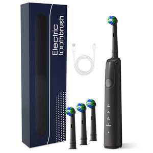 Nuovo portatile Ipx7 impermeabile testa rotonda adulto spazzolino elettrico rotante compatibile con <span class=keywords><strong>B</strong></span> orale - Product Image 1