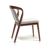Chaise de salle à manger nordique en bois massif, chaise de négociation moderne et simple, fauteuil de loisirs