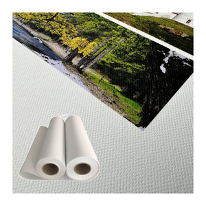 Rollo de lona de inyección de tinta mate brillante de gran formato <span class=keywords><strong>para</strong></span> impresión digital pigmento tinte tinta lienzo rollo de látex - Product Image 1