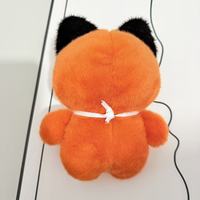 Peluche renard OEM ODM avec écharpe, jouet sonore qui couine pour chiots, chiens, chats et animaux de compagnie