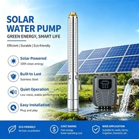 Pompe à eau submersible professionnelle monophasée 4 pouces en acier inoxydable 304 pour puits profond, 10 m³/h, 15 étages, hauteur de refoulement 101 m, pour l'irrigation agricole
