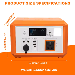 Sistema de Almacenamiento de Energía Solar Portátil Panjixin de Alta Calidad, 600W, Onda Sinusoidal Pura, MPPT, Batería LiFePO4, Tipo C - Product Image 5