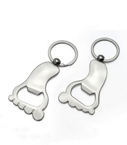 Novelty Metal Foot Shaped Beer Bottle Opener <b>Keychain</b> Blank Beverage Opener Key Ring for Men Custom Bottle Opener Foot Key Chain - Product Image 2