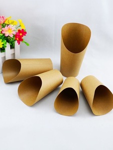 14oz personalizzato stampato Logo usa e getta bicchieri di carta per asporto imballaggio per patatine fritte gelato uovo cialda farfalla Pizza - Product Image 6