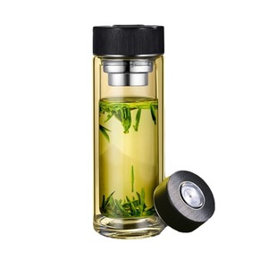 Chenguang Double Wall Glass Tea Cup With Filter High Temperature Resistant Office Use - Product Image 3