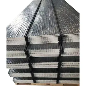 Factory supply 16mm polyurethane foam sandwich panel exterior decorative wall panels embossed metal sandwich panel