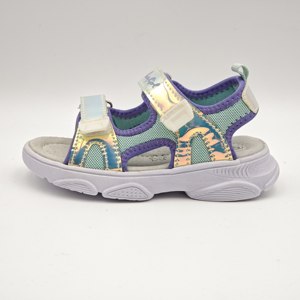 <span class=keywords><strong>Sandalias</strong></span> de Verano <span class=keywords><strong>para</strong></span> Niñas, Color Morado/Verde Iridiscente, Transpirables, con Velcro, Antideslizantes, Casuales, <span class=keywords><strong>para</strong></span> <span class=keywords><strong>Playa</strong></span> - Product Image 3