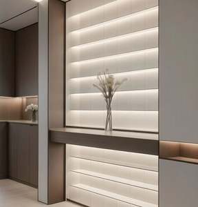 Ensembles de meubles de salon avec décoration en bois, style moderne minimaliste, personnalisation complète de la maison, armoires sur mesure pour villa - Product Image 5