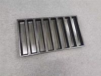 Plaque de cuisson rectangulaire 60 cavités en acier et aluminium, écologique, antiadhésive, pour brownies et gâteaux, compatible four