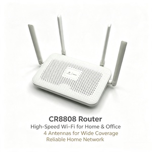 เราเตอร์ Xinsuhang CR8808 AX3000 WiFi <span class=keywords><strong>6</strong></span> แบบดูอัลแบนด์ กิกะบิต รองรับระบบ OpenWrt พร้อมใช้งานกับ FTTH สัญญาณ 5GHz ทรงพลัง พอร์ต RJ45 - Product Image 1