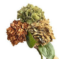 Bouquet décoratif d'hortensias artificiels pour la décoration de bureau, de jardin et de la maison, fleurs artificielles en plastique, plantes artificielles