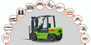 Pan Sea Fabrikpreis 3 Tonnen Diesel-Gabelstapler 4x4 4WD CE ISO Zuverlässige Leistung Diesel-Teleskop-Gabelstapler-Kran - Product Image 2