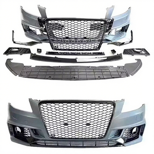 Bộ body kit nâng cấp <span class=keywords><strong>A4</strong></span> B8 lên kiểu dáng B9, kiểu dáng RS4, cản trước kèm lưới tản nhiệt dành cho Audi <span class=keywords><strong>A4</strong></span> S4 B8 2008-2012, giao hàng nhanh từ nhà máy - Product Image 2