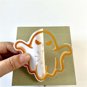 Tùy Chỉnh In Ấn Tự Dính Mỹ Phẩm Tư Nhân Chết Cắt Logo Rõ Ràng Vinyl Matte/Glossy Transparent Pet Stickers Giấy - Product Image 1