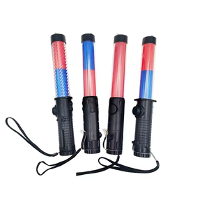 Varita de tráfico intermitente roja y azul multifunción de 30cm, Bombilla Led, bastón Led de tráfico - Product Image 2