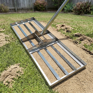 JH-Mech Strength Soil Levelling Rake <strong>for</strong> Farms Top-Quality Anti-Rust &amp; Anti Corrosive Stainless Steel Leveling Rake - Product Image 1