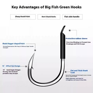 Lame à double crochet épaissie sans plomb pour ligne de pêche Black Pit Big Fish Black Pit Giant - Product Image 3