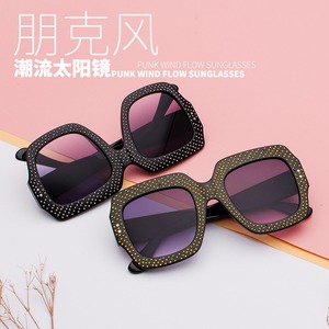 Maidis Square Sunglasses <b>Black</b> <b>Frame</b> With Rhinestones UV400 Women Fashion - Product Image 2
