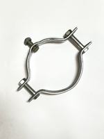 Collier de poteau réglable en acier galvanisé à chaud pour éclairage public (50-100 mm)