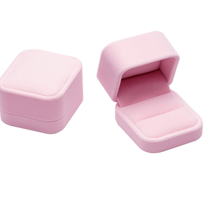 High End Luxury Ultra-fine Fiber Flannel Polygonal Jewelry <b>Box</b>, <b>Ring</b> <b>Box</b>, Necklace, Bracelet, Pendant Packaging <b>Box</b>, Wholesale - Product Image 3