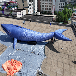 Globo de ballena inflable gigante de PVC de 17 metros de largo, modelo DHL, envío <span class=keywords><strong>mar</strong></span>ítimo para eventos de fiestas, soplador de aire incluido - Product Image 3