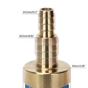 Water Pickup Filter 3/4 Inch 1/2Inch Brass Water Filter Water <b>Suction</b> Strainer Hose Pressure Washer Strainer Pickup Filter - Product Image 2