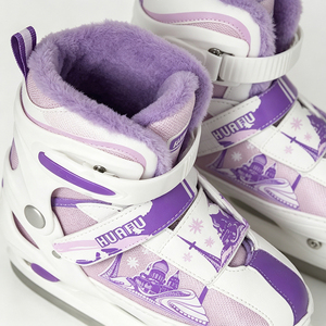Patins à glace réglables pour enfants, bottes de patinage sur glace chaudes pour enfants, chaussures de patinage sur glace pour débutants, en acier inoxydable, taille 30-45 - Product Image 5