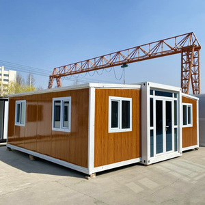 บ้านสำเร็จรูปประกอบรวดเร็ว บ้านพับได้ บ้านเหล็กแบบกล่อง บ้านคอนเทนเนอร์หรูหราแบบขยายได้ พร้อมห้องน้ำ - Product Image 1